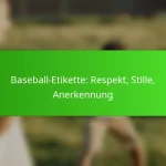 Baseball-Etikette: Respekt, Stille, Anerkennung