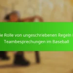 Die Rolle von ungeschriebenen Regeln in Teambesprechungen im Baseball