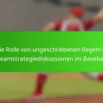 Die Rolle von ungeschriebenen Regeln in Teamstrategiediskussionen im Baseball