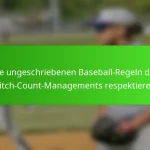 Die ungeschriebenen Baseball-Regeln des Pitch-Count-Managements respektieren