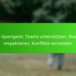 Fan-Sportgeist: Teams unterstützen, Rivalen respektieren, Konflikte vermeiden