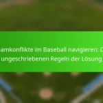 Teamkonflikte im Baseball navigieren: Die ungeschriebenen Regeln der Lösung