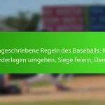 Ungeschriebene Regeln des Baseballs: Mit Niederlagen umgehen, Siege feiern, Demut