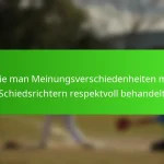 Wie man Meinungsverschiedenheiten mit Schiedsrichtern respektvoll behandelt