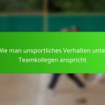 Wie man unsportliches Verhalten unter Teamkollegen anspricht